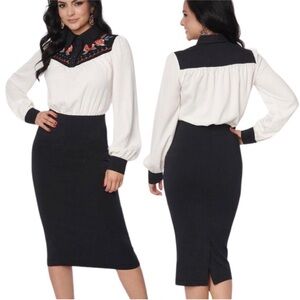 Unique Vintage EmmyLou Wiggle Dress - Vintage western dress